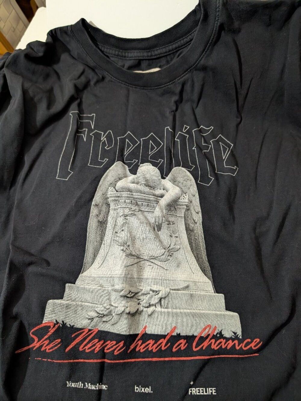 Youth Machine Mens FreeLife Great Desert Tour Graphic T-Shirt Black Large